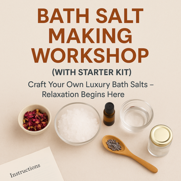 Bath salt making workshop, handmade bath salts, luxury salts, chakra bath salts, intention bath salts. aromatherapy bath salts, therapeutic salts, premium and unique