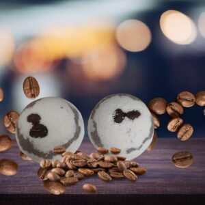 Coffee-Vanilla Bath bombs, bath fizzy, spa, body soak, bath bombs, bath balls