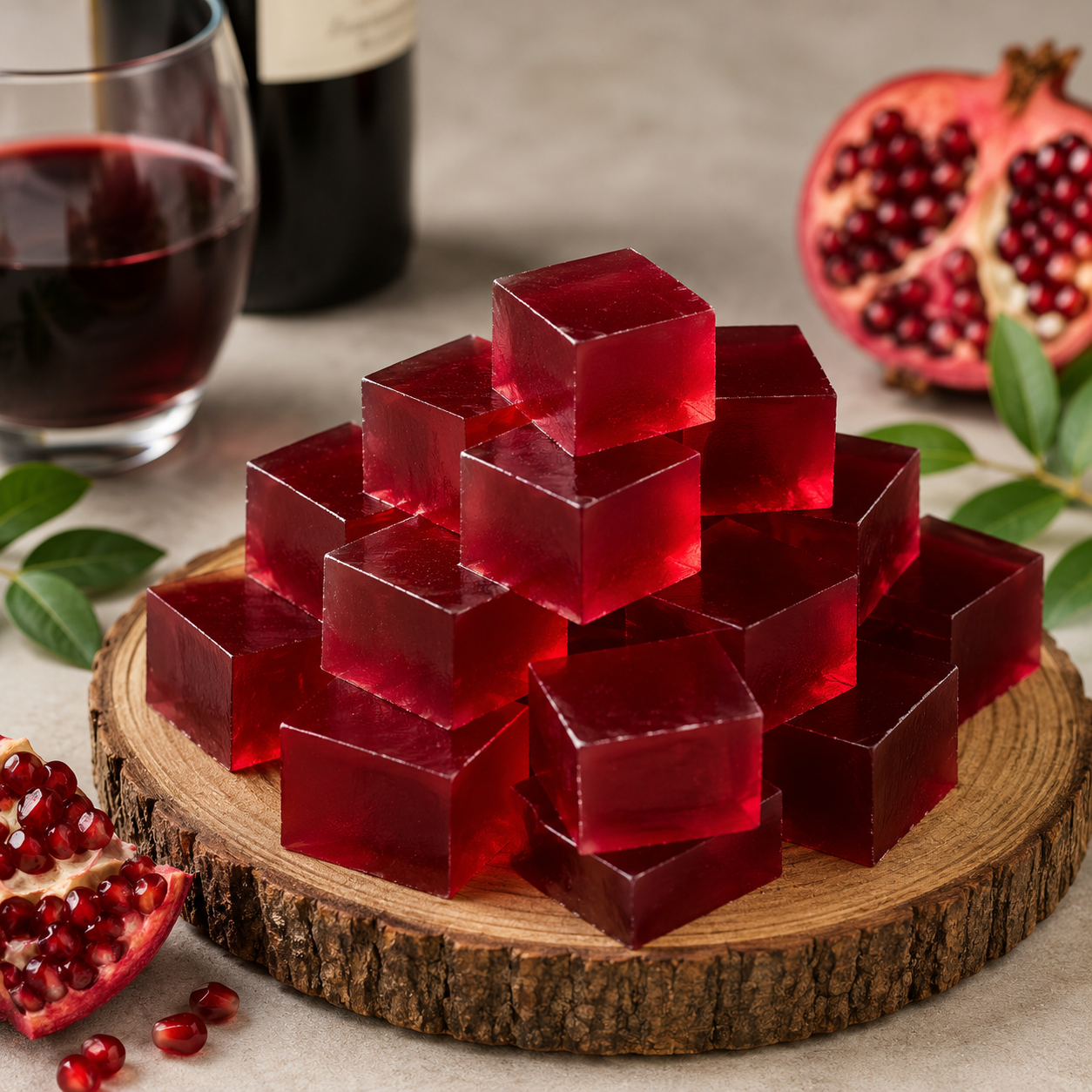 Red wine soap base