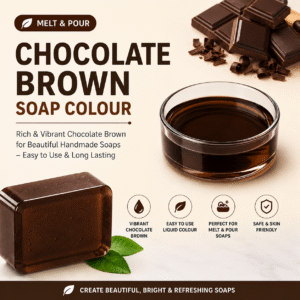 chocolate brown liquid soap colour, melt and pour soap, mp soap colour, soap colour