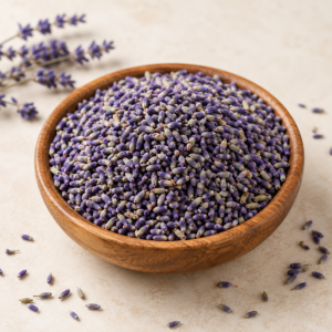 Dry lavender buds, lavender petals
