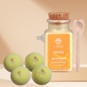Lemon orange bath salt & bath bombs combo