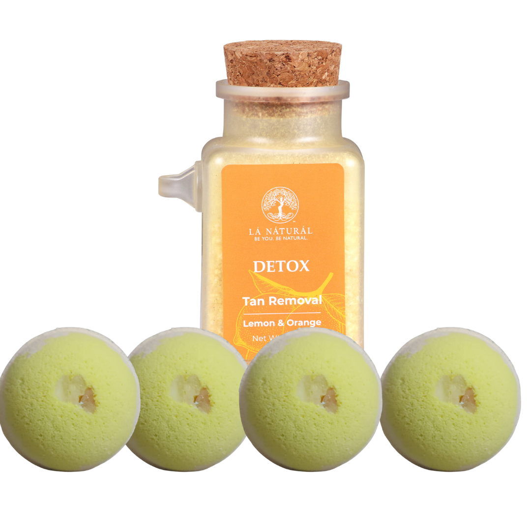 Lemon orange bath salt & bath bombs combo