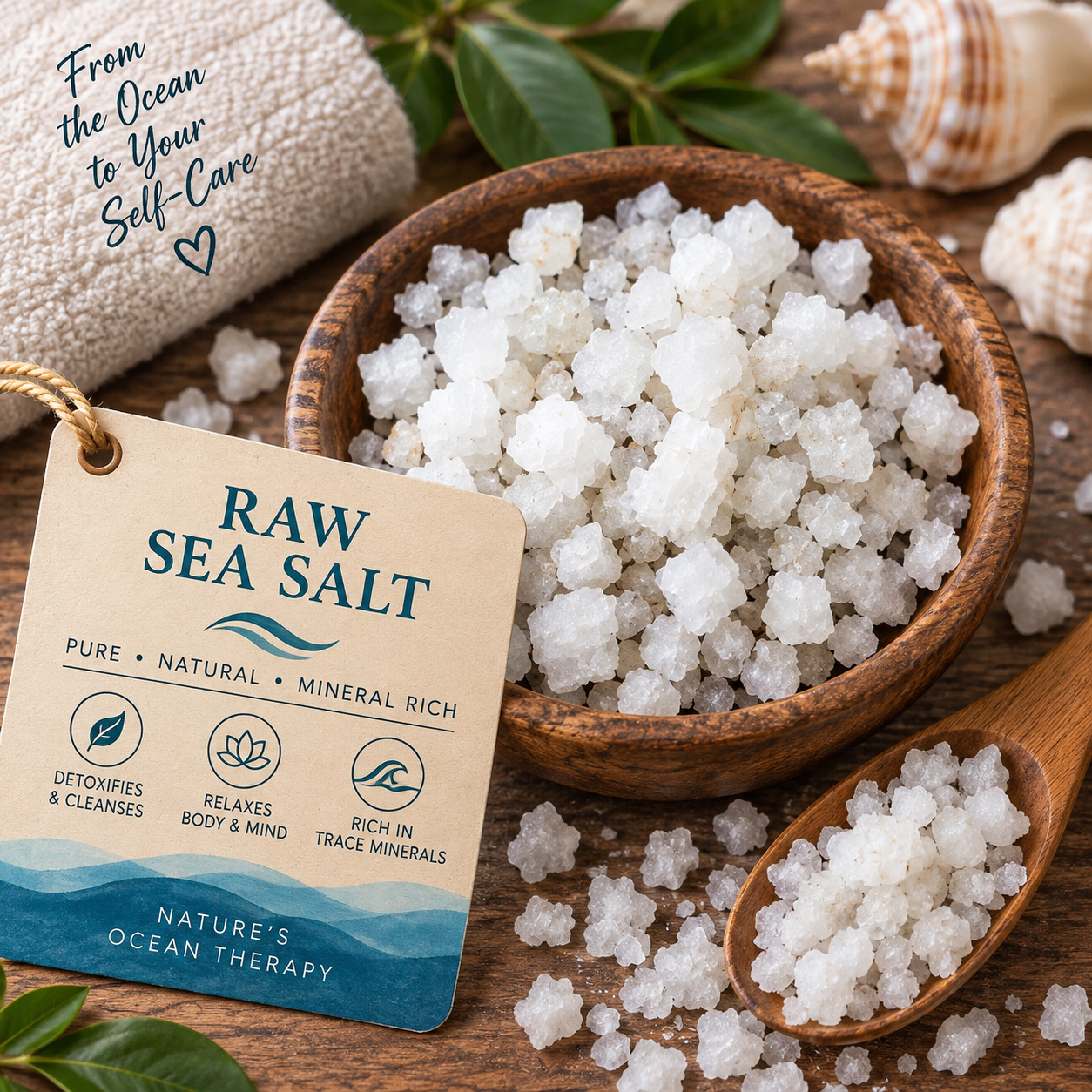 Raw sea salt