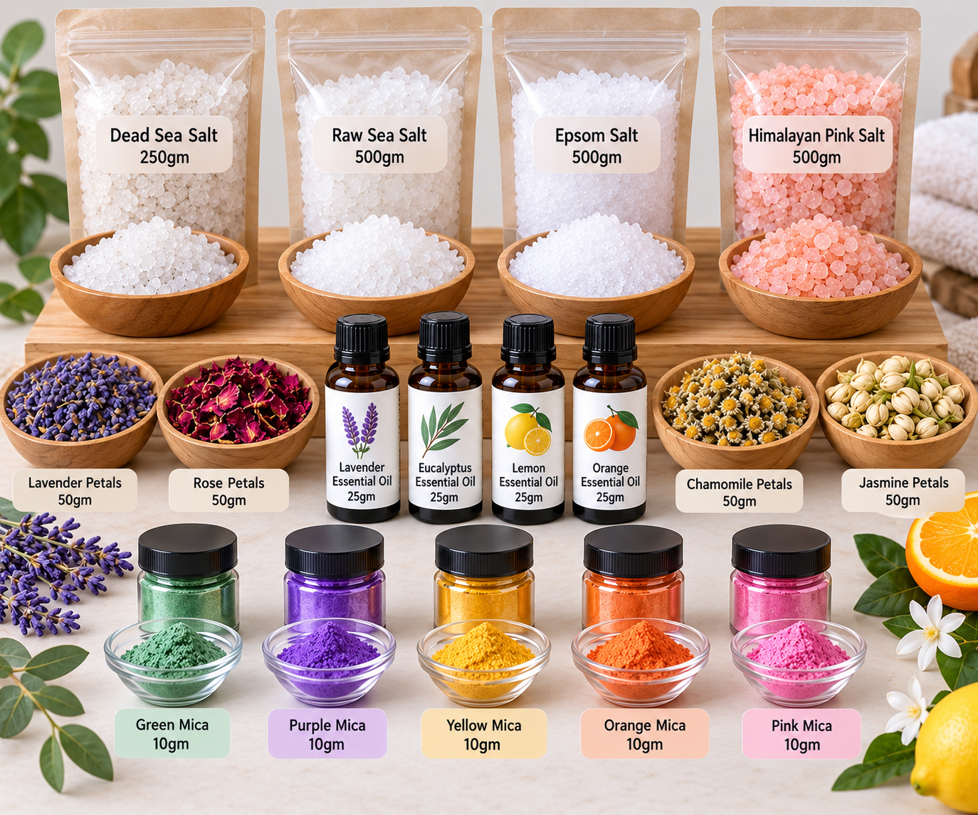 Bath salt making kit